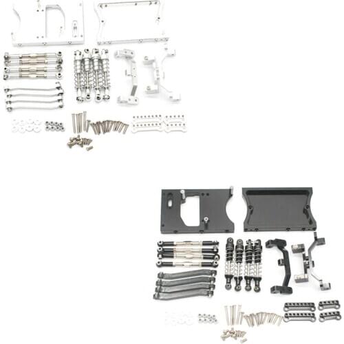 Metal Chassis Pull Rods Servo Fixed Mount Bracket Shock Absorber for MN D90 D91 MS 1/12 RC Car Upgrade Parts