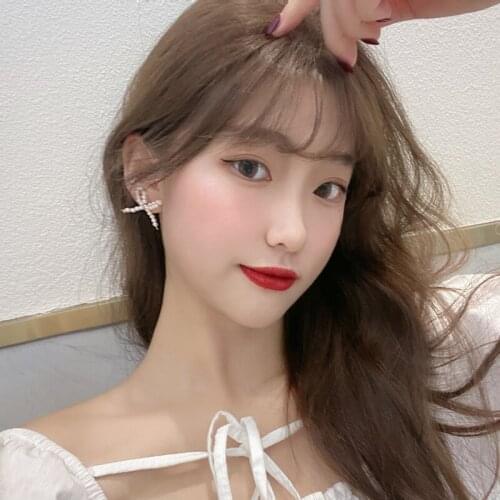 Wholesale S925 Silvery Pin Bow Ear Stud Immortal Lady Simple Pearl Earrings Female Wholesale