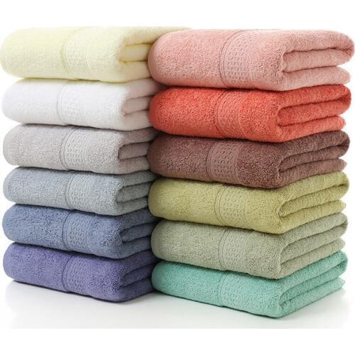 70*140cm Bath Towel 100% Cotton 350g Shower Towels Face Towels Thick High Quality serviette toalla Handtuch For Adults Kids