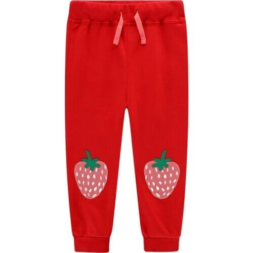 2020 Girls Pants Baby Trousers Unicorn Girl Pant Strawberry SweatPants Kids Autumn Winter Spodnie Pantalones Children Clothes