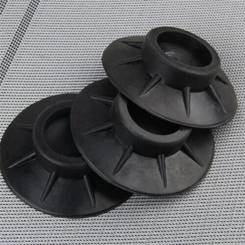 Noise Reducing Mat Non Slip Rubber Washing Machine Floor Mat ShockProof Furniture Fixed Base Black Rubber Floor Mat