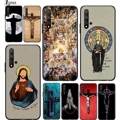 Faith Jesus God cross For Huawei Honor 7C 7A 7S 8 8A 8X 8C 8S 9 9S 9X 9N 9A 9C 9i Pro Lite Silicone Black Soft Phone Case
