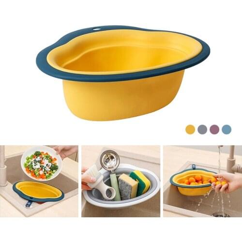 Kitchen Sink Strainer Drain Basket Vegetable Fruit Drainer Sponge Rack Storage Tool Suction Cup Sink Filter Shelf Storage Basket
