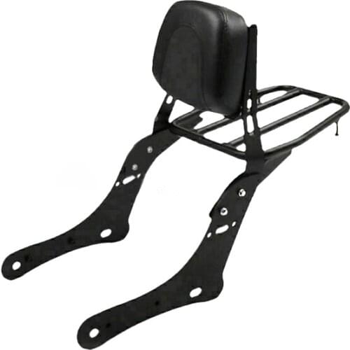 Motorcycle Passenger Sissy Bar Backrest With Luggage Rack For Kawasaki Vulcan S Vulcan 650 S EN650 VN650