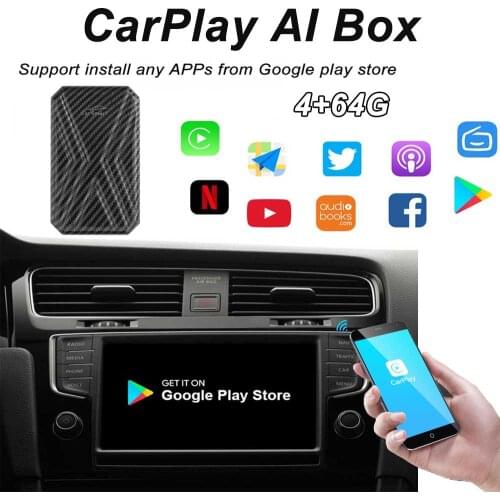 Tran sit 4+64GB Apple Carplay AI TV Box For VW Tiguan Passat CC Passat B8 Touran Plug and PlayCar Entertainment System Auto