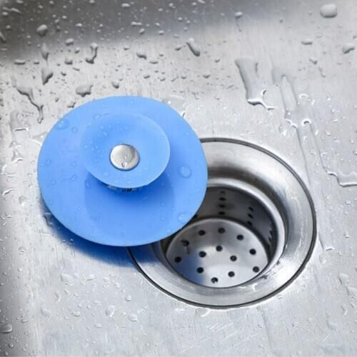 4pcs/lot Sink Drain Stopper Silicone Strainer Shower Bathtub Floor Water Stopper Rubber Kitchen Bathroom Deodorant Home E11807