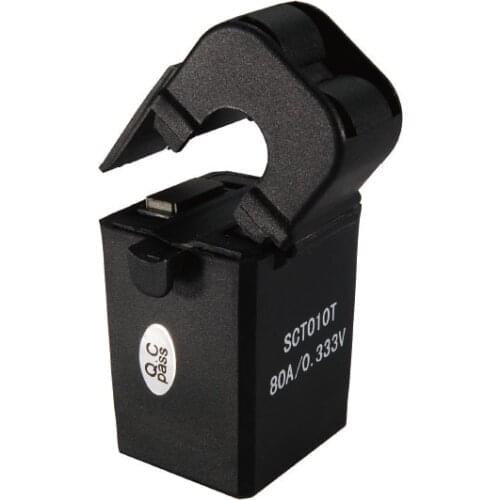 Free shipping SCT010T AC Split Core Current Transformer Input 20A/50A/60A/80A Output 20mA/5mA/50mA/16.6mA/80mA/40mA/26.6mA