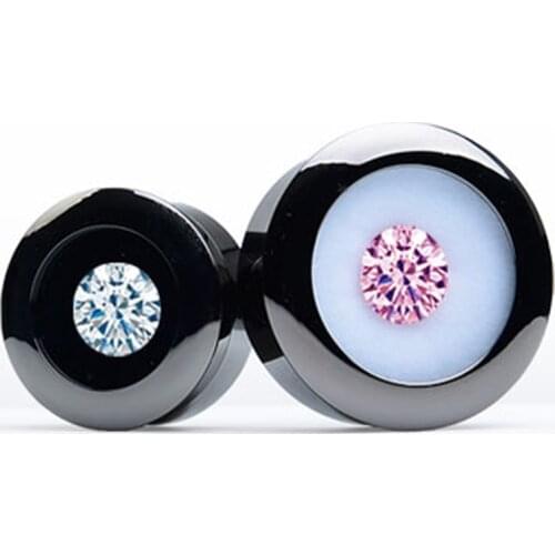 Big Sale Metal Bare Stone Display Box Caibao Loose Diamond Storage Box Double-Sided Use Sponge Jade Ring Face Display Box 50 Pcs