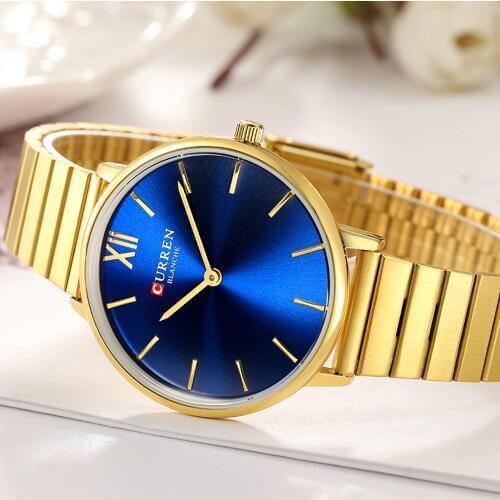 CURREN Women watch Fashion Luxury Design Lady simple girl Wristwatch Quartz Watches Womens Dress Bracelet Clock bayan kol saati