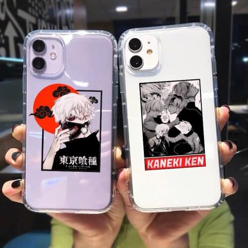 Tokyo Ghoul Kaneki Ken Anime Phone Case for IPhone 11 12 Pro Max SE2 Xs MAX X XR 7 8 6 6S Plus Soft Silicone TPU Clear Cover Bag