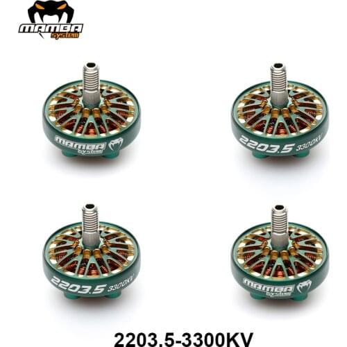 DIATONE MAMBA TOKA 2203.5 1650KV/2650KV/3300KV Brushless Motor Racing Motor Green Suit for 5inch Propellers RC Quadcopter Motor