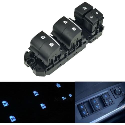 Power Window Switch for Toyota Corolla RAV4 2019 2020 Lighted LED Left Driving Backlight 84040-06070 84040-33170 84040-10020