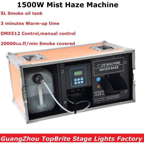 Hot Sell 1500W Mist Haze Machine 5L Fog Machine DMX512 Smoke Machine DJ /Bar /Party /Show /Stage Light Led Stage Machine Fogger