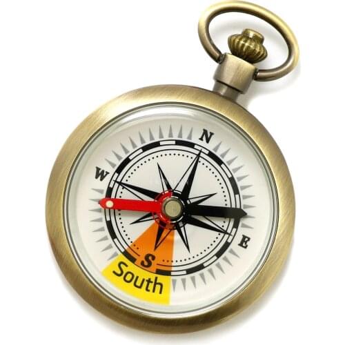 100Pcs/Lot New J40 Zinc Alloy Compass Pocket Watch Compass Portable Outdoor Multi-function Measuring Ruler Tool