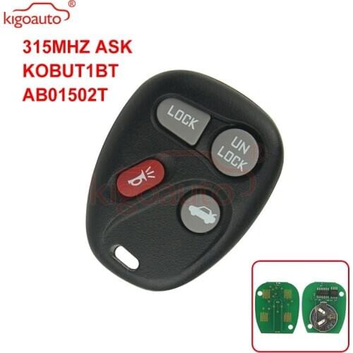 Kigoauto KOBUT1BT AB01502T remote fob 4 button 315Mhz for GM