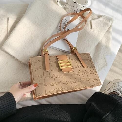 Retro Pu small bag womens bag autumn / winter 2020 new fashion fashion one shoulder armpit bag