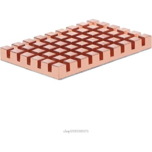 40x26MM Copper Heatsink and 2/3/4MM Thermally Conductive Adhesive for mSATA 5030 msata3.0 Solid State Disk SSD Radiator D17 20