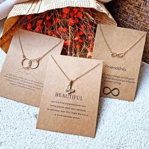 Cute Butterfly Gold-color Pendant Necklaces Clavicle Chains Necklace Fashion Necklace Women Party Jewelry