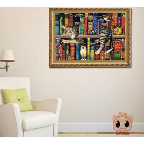 Jigsaw Puzzles 1000 Pieces DIY Assembling Bookshelf Landscape Puzzles Toy For Adults Kids Jigsaw Picture Puzzles Educational Toy
