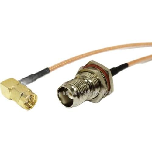 New Modem Connexion Cable SMA Male Plug Right Angle To TNC Female Jack Connector RG316 Cable 15CM 6inch Adapter RF Pigtail