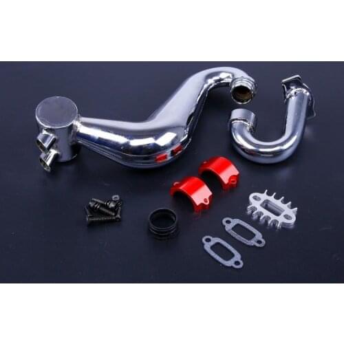 SS silencer resonant exhaust pipe Power riser pipe for 1:5 gasoline RC vehicle fits ROVAN KM HPI BAJA 5B 5T 5SC