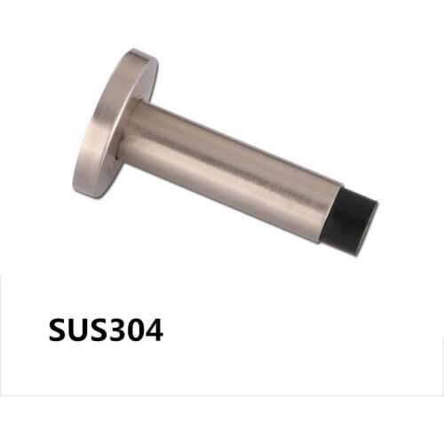 SUS304 Silicone Rubber Door Stopper Door Holder Stainless Steel Door Bumper Door Protector Wall Protector Holder for Glass Door