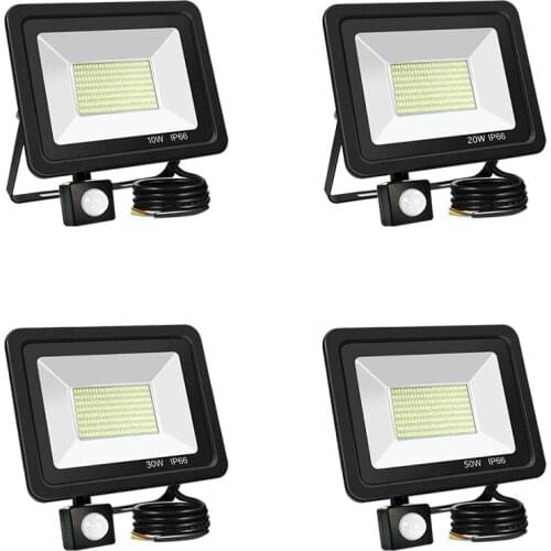 Outdoor Wall Lamp LED IP66 PIR Motion Sensor Lamp Superbright Lighting Light for Garden Garage Street Warehouse