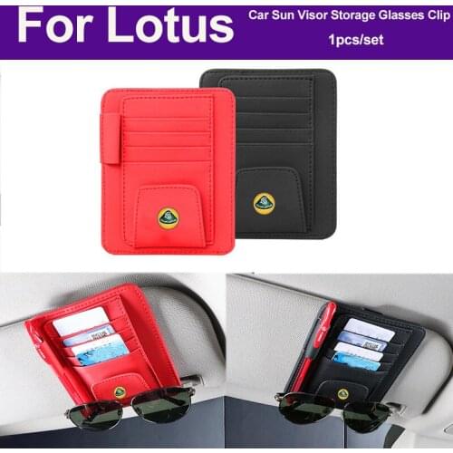 1PCS Car Eyeglasses Clip ID Card Storage Bag Car Sun Visor Pen holder for Elise ELISE CR ELISE S EVORA EXIGE EUROPA Esprit