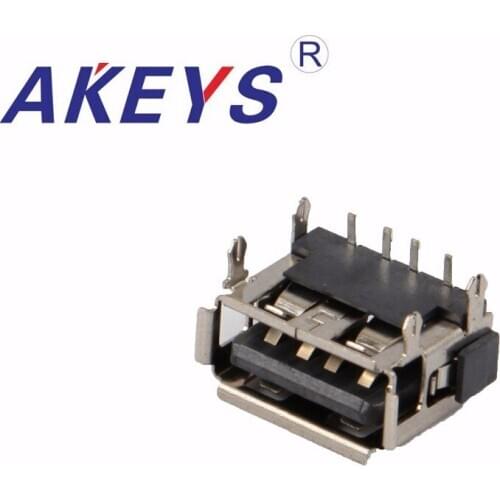 10PCS A,F-10.0 4 PIN 6.3H curl edge DIP iron shell black glue HW-UAF-08