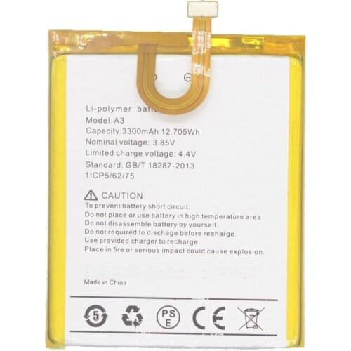 10pcs /Lot 3300mAh 12.705Wh A3 A3 Pro Mobile Phone Replacement Battery For UMI Umidigi A3 A3 Pro phone Batteries