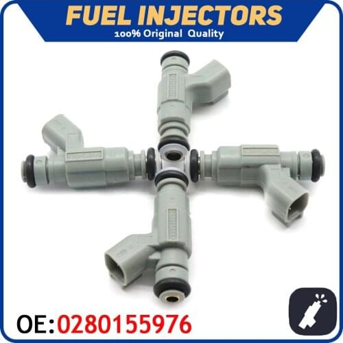 4pcs/lot Car Fuel Injector Nozzle 0280155976 For Chrysler Sebring PT Cruiser Voyager Dodge Caravan Neon Stratus 2.4L 2001-2004