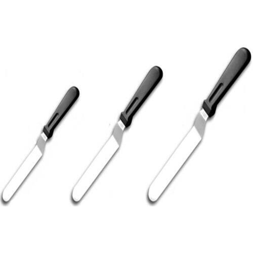 6/8/10inch Angled Spatula Professional Cake Knife Spatula Smoother Icing Frosting Spreader Fondant Pastry kitchen accessories
