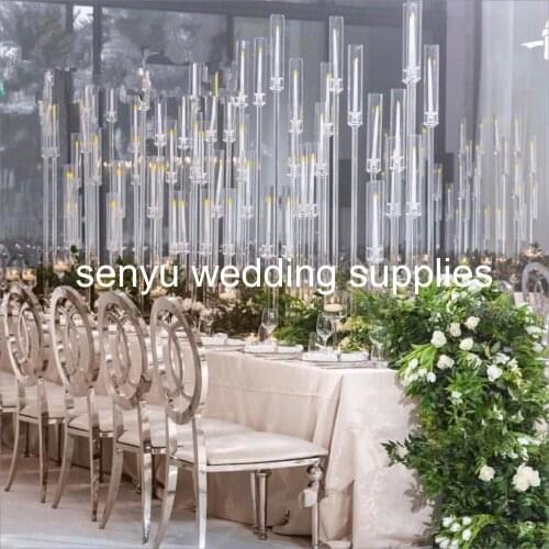 Crystal Acrylic Candelabra Wedding Centerpieces Acrylic Candlestick senyu149