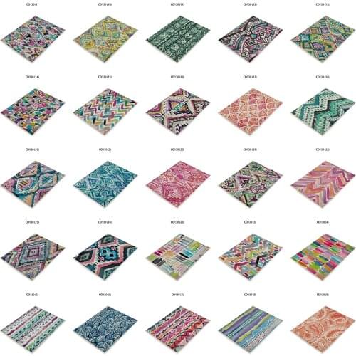 Abstract Print Design Fashion Picture Placemat for Dining Table Dessous De Verre Drink Coaster Happy Kitchen Design Decoration