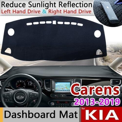 For KIA Carens 2013~2019 RP Anti-Slip Mat Dashboard Cover Pad Sunshade Dashmat Carpet Car Accessories 2014 2015 2016 2017 2018