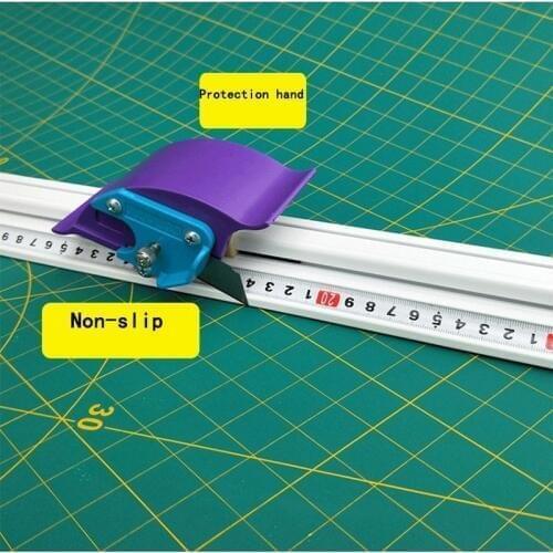 For Kt board Pvc board Manual Cutting ruler aluminum alloy anti-skid cutting Positioning ruler Cutting Tool DIY Repair Hand Tool