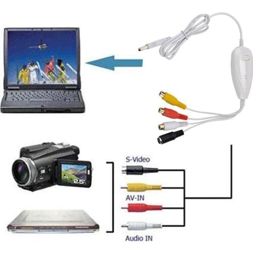 Ezcap USB Audio Video Capture Card VHS To DVD Converter Record,Camcorder TV Box Old VHS Tape To Digital for Windows10 Win10 MAC