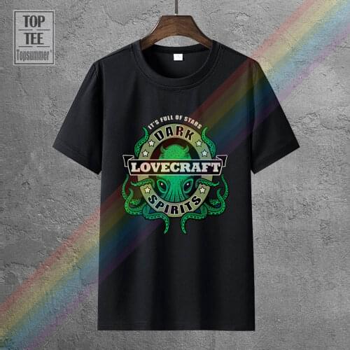 Dark Lovecraft Spirits T Shirt Wars Cthulhu Arkham H. P. Lovecraft Miskatonic