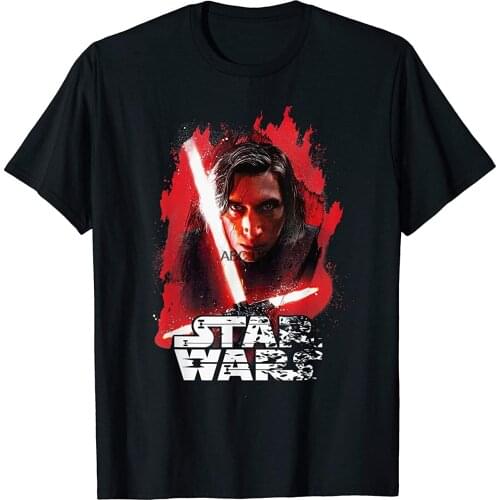 Last Jedi Kylo Ren Paint Portrait Graphic T-Shirt T-Shirt