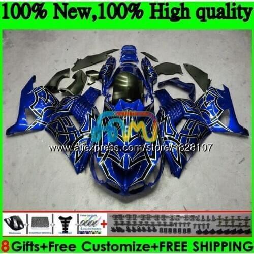 Injection For KAWASAKI ZZR1400 ZX 14R ZX-14R 24BS.20 ZX14R 12 13 14 15 16 Blue silver 17 2012 2013 2014 2015 2016 2017 Fairing