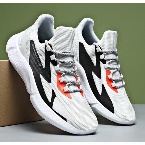 Summer Mens Popcorn Shoes 39-46 Large Size Knitted Breathable Sneakers Comfortable Soft Rubber Eva Light Casual Running Shoe