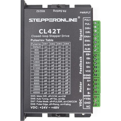 Nema17 Closed Loop Stepper Driver 0-3.0A 24-48VDC Stepper Motor Driver CNC Controller for Nema 11,14,17 Stepper Motor CL42T