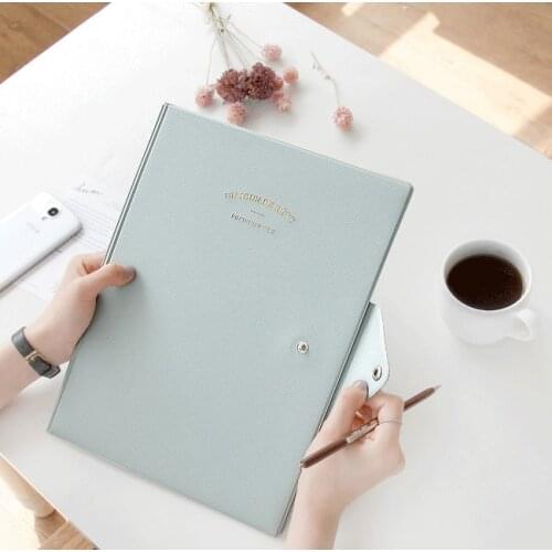 A4 Paper Clipboard Folder Storage Writing Pad Board Clamp Book Clip Pad Folding File Clipboard Office Stationery School Supplies