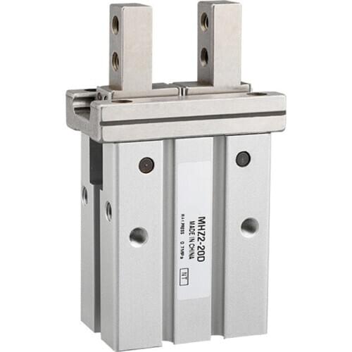 HFZ MHZ2 10D 16D 20D 25D 32D 40D Double Acting Air Gripper Pneumatic Finger Cylinder SMC Type Aluminium Clamps Bore 10-40mm