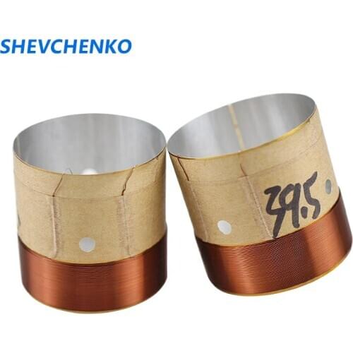 SHEVCHENKO 39.5mm Bass Voice Coil 6-8 OHM Aluminum 2 Layers Copper Wire Coil Repair 40 Core Woofer Speaker Parts 2pcs