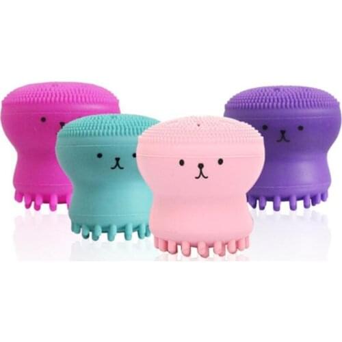 Silicone Small Octopus Facial Cleansing Brushes Face Deep Cleaning Washing Brush Massage Beauty Clean Pores/Exfoliate Face Care