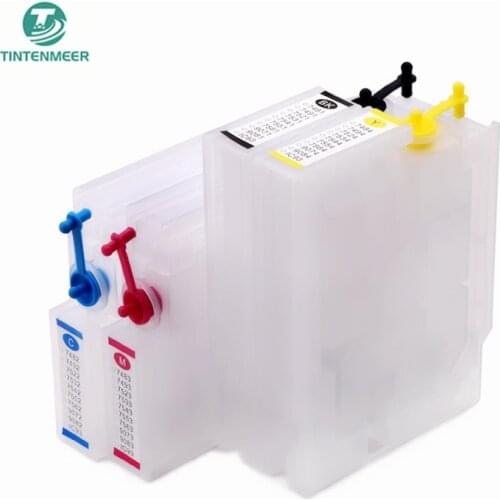 TINTENMEER refillable empty cartridge with auto reset chip T756 T7561 - T7564 for epson WF8090 WF8010 WF8510 WF8590 printer