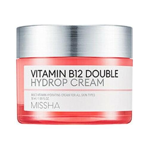 MISSHA Vitamin B12 Double Hydrop Cream 50ml Moisturizing Vitamin Cream Repair Damaged Skin Whitening Face Cream Korea Cosmetics