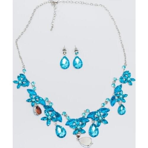 Belly Dance Accessories Necklace+Earrings Set for Belly Dance Women Luxury Indian Dancewear Jewelry 3159