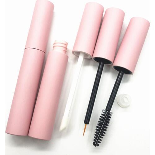 10/30/50/100pcs 10ml Empty Lip Gloss Tubes DIY Pink Mascara Tubes Round Cosmetic Eyeliner Refillable Containers